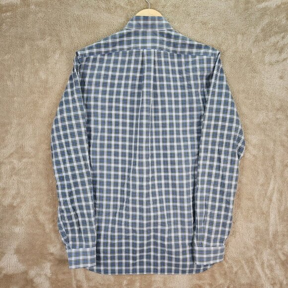 Ralph Lauren Dress Shirt Mens Size 14.5-37 Pony Logo Plaid Checkered Long Sleeve - Picture 3 of 10